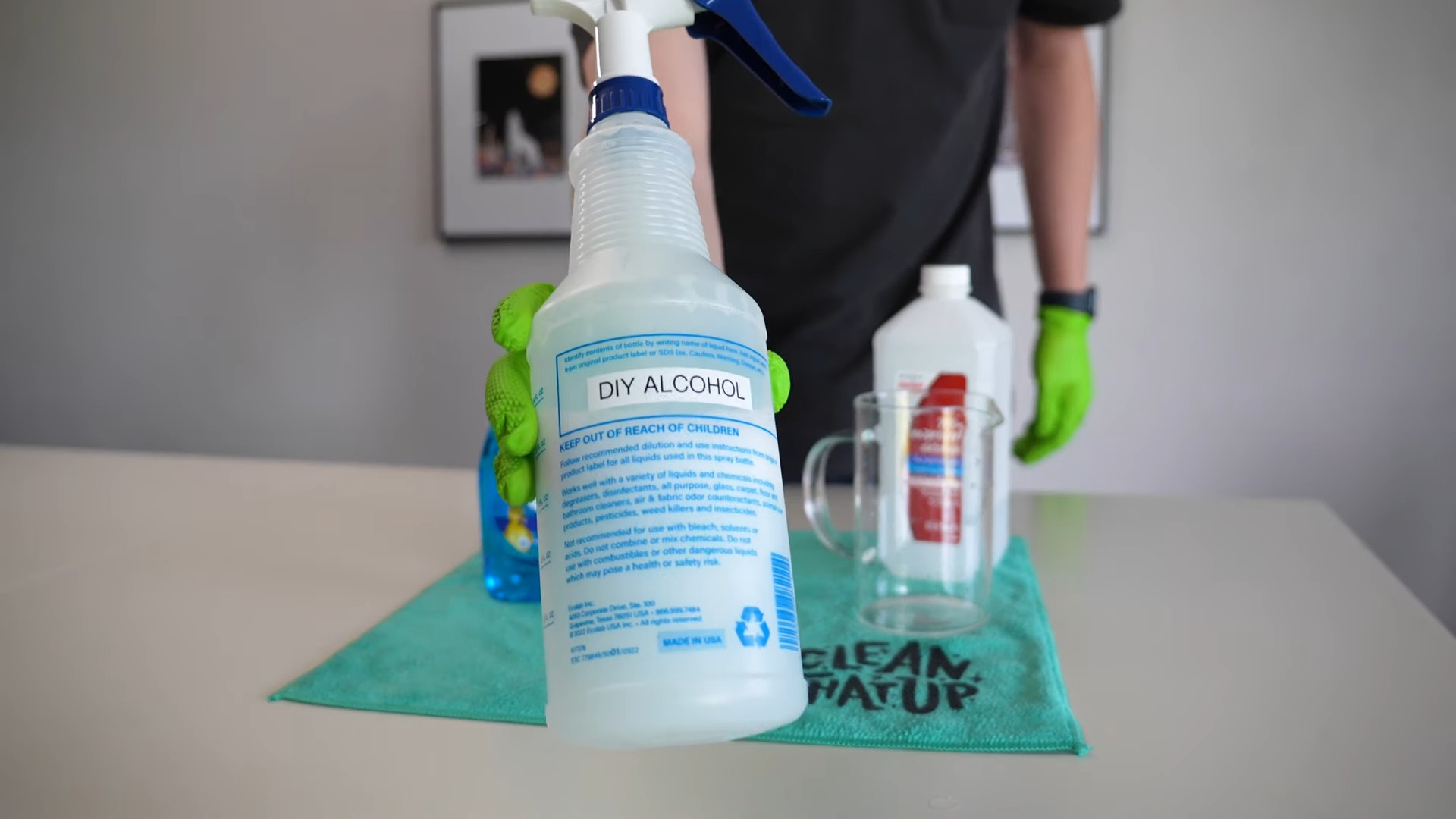 Alcohol cleaners for grime