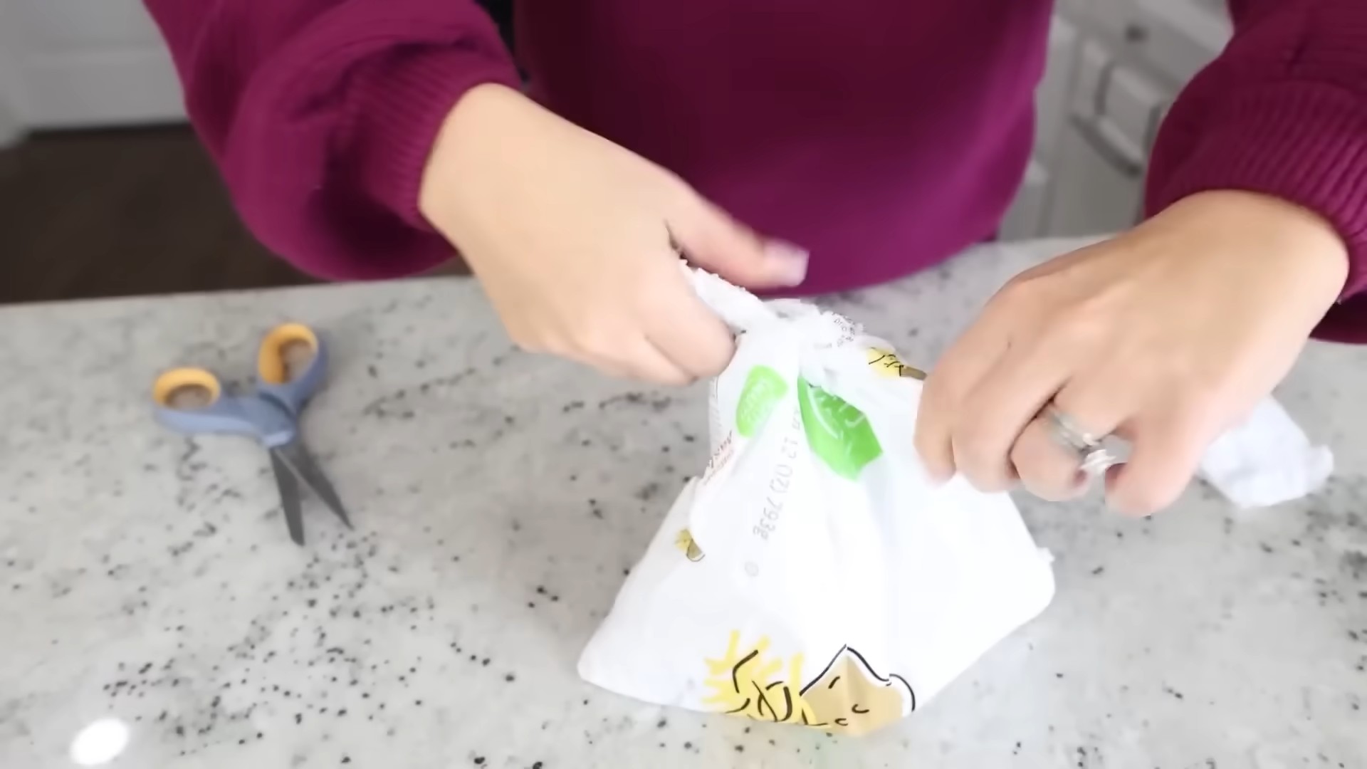Bag tying trick